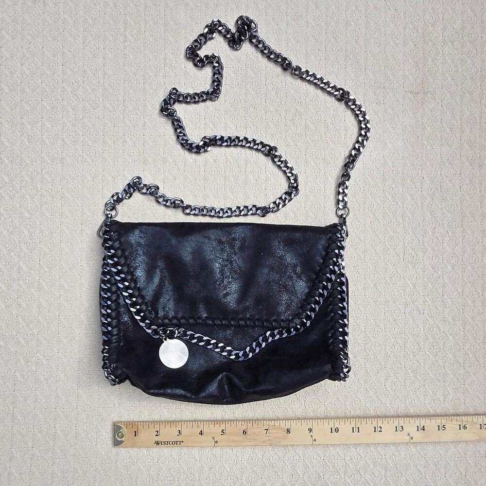 Mersi black metallic vegan leather